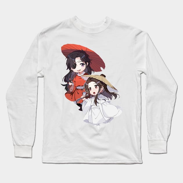 Chibi Hua Cheng dan Xie Lian Long Sleeve T-Shirt by Inspire Gift